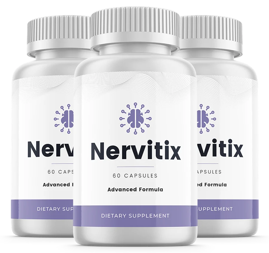 Nervitix nerve support supplement, 3 Bottle Bundle, 60 capsules per bottle — 90 day supply